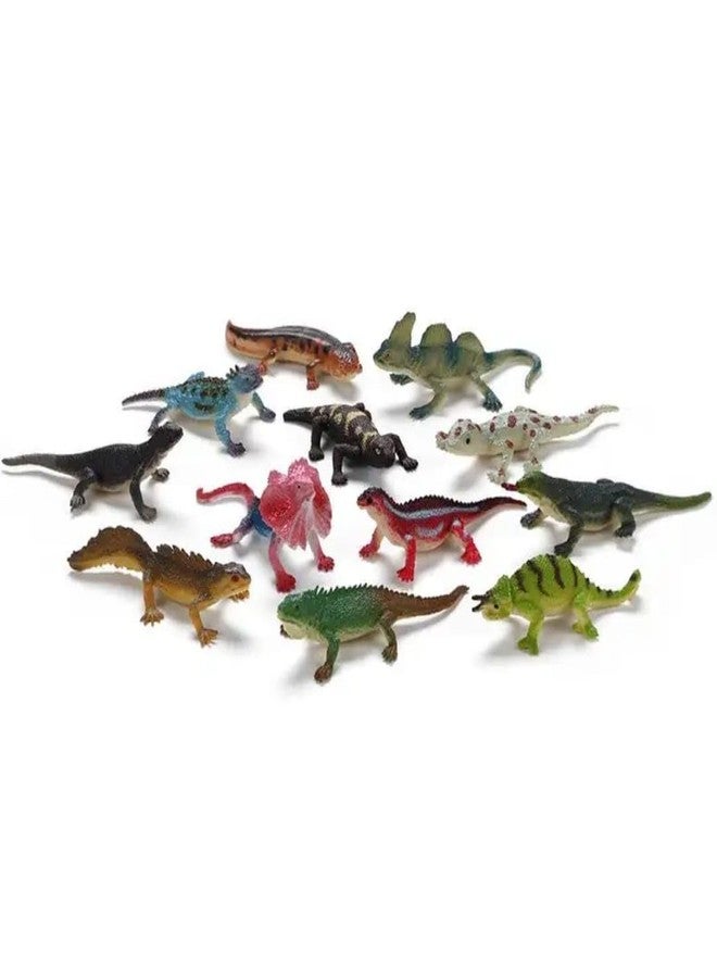 DIMAZO Small Kids Sea & Wild Animal Toys Sets for Fun, Educational, Spark Imagination and Learning (Multi Choice Sets) (Chameleon) 12pcs - Image 2